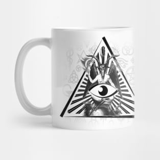 Copy of Baphomet in Pyramid of All Seeing Eye Mug